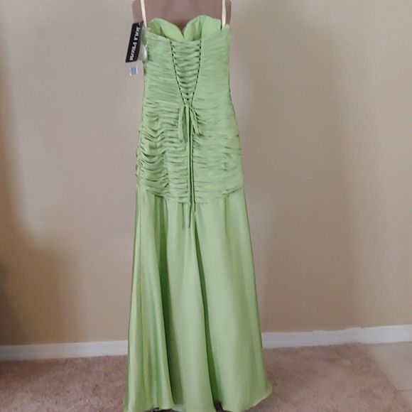 NWT Joli Prom Long Gown Style #9121 in Lime - Picture 3 of 4